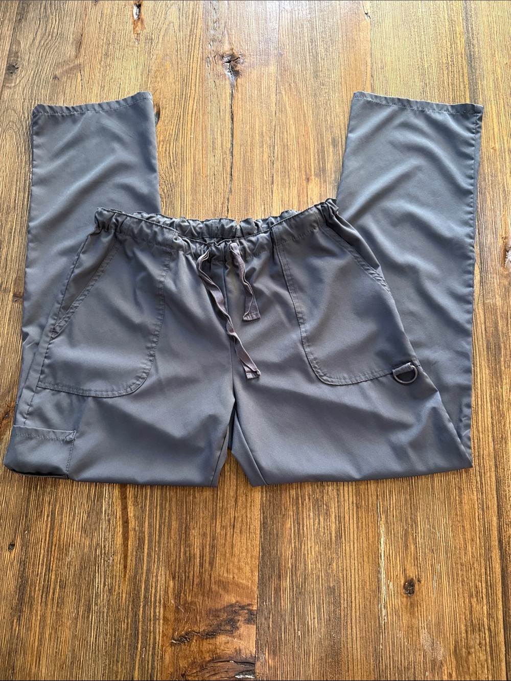 Women's Gray Drawstring Scrub pants